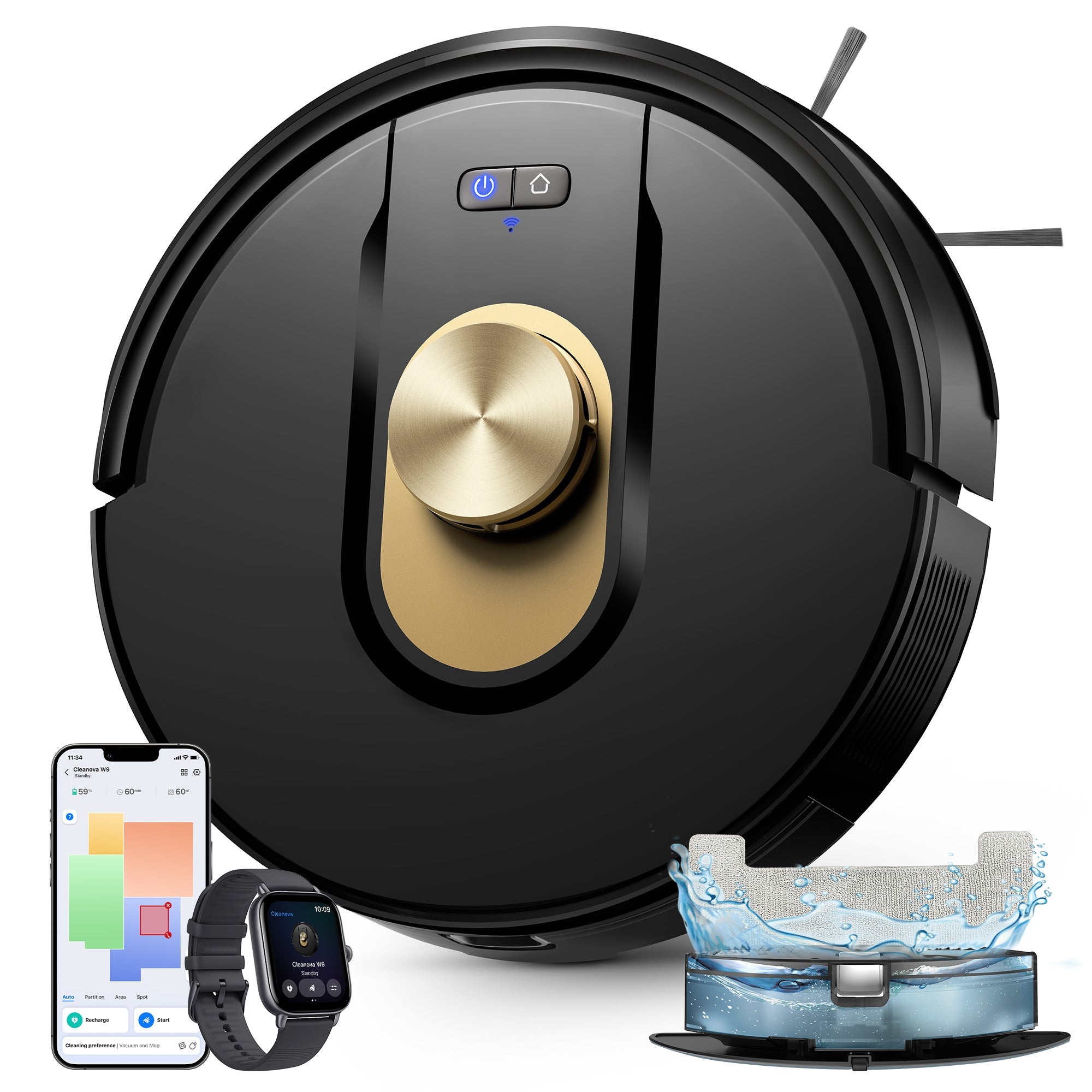 Vexilar Cleanova W9 robotdammsugare med moppfunktion
